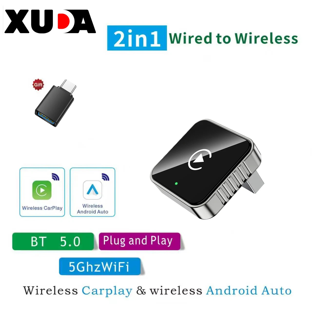 Wireless adapter car play &andriod auto