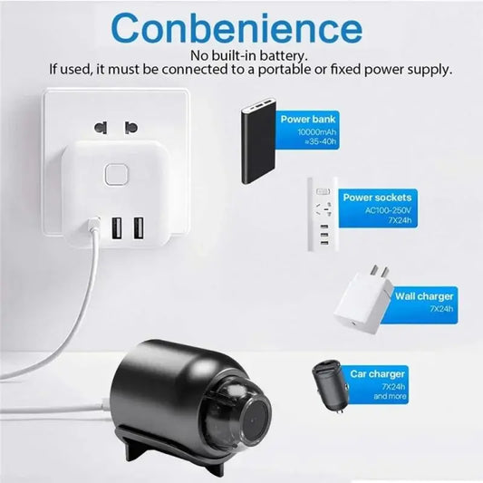 1080P New X5 Mini Camera Clear Night Vision Light weight Portable Premium Cams Motion Detection Wireless Surveillance Camera