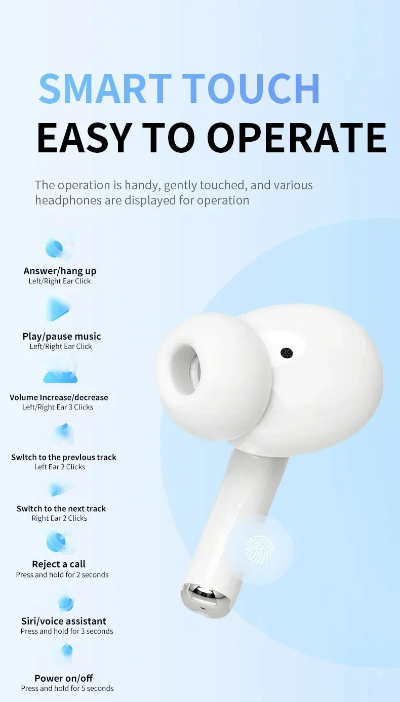 Original Wireless bluetooth headphone noise canceling earphone HIFI stereo headset earbuds bluetooth for xiaomi Huawei Air pods