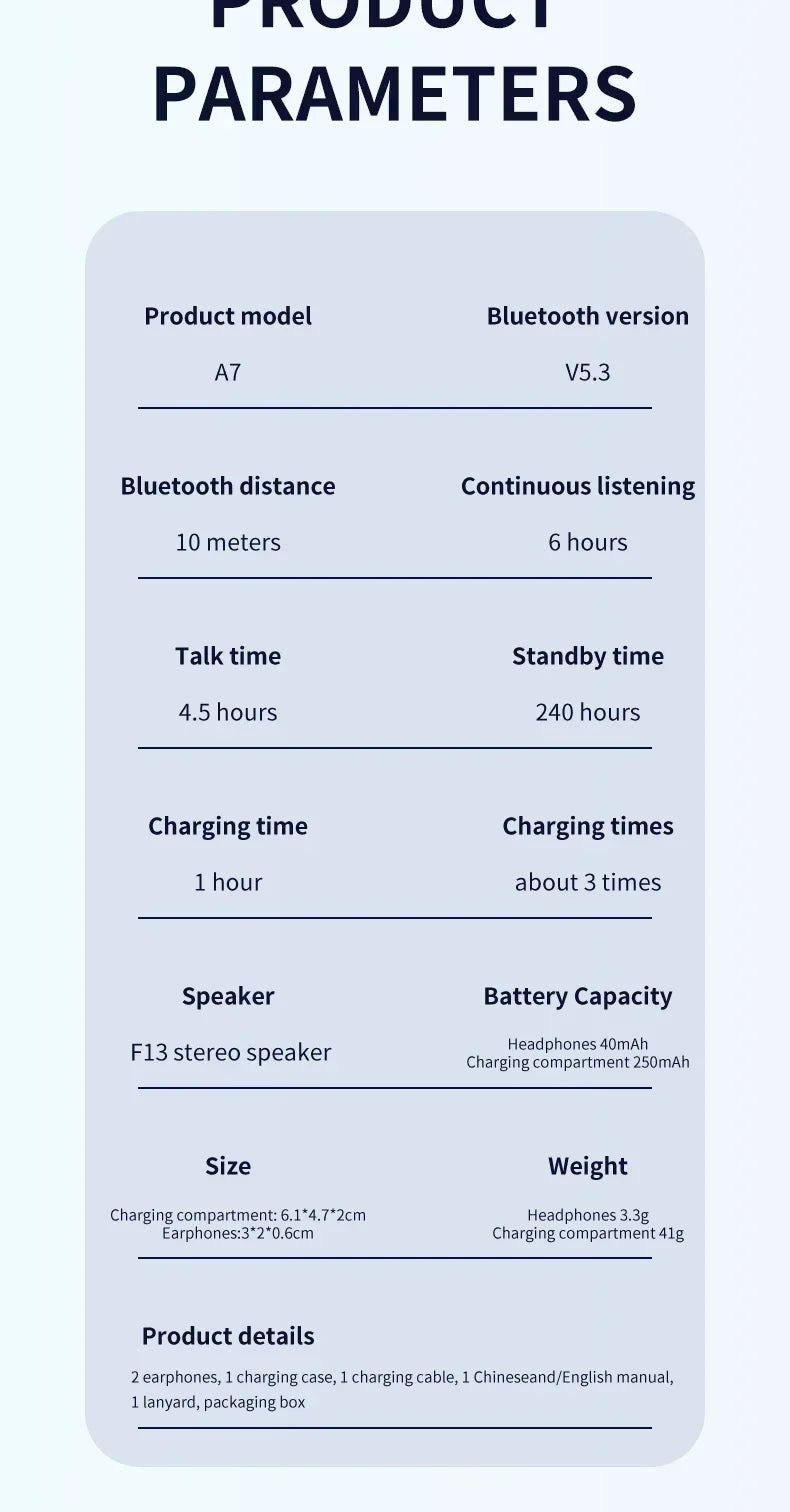 Original Wireless bluetooth headphone noise canceling earphone HIFI stereo headset earbuds bluetooth for xiaomi Huawei Air pods